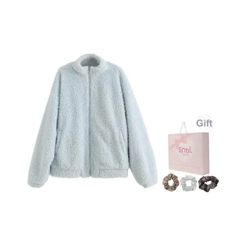 SNBL Синий Женские Бархатные Куртки