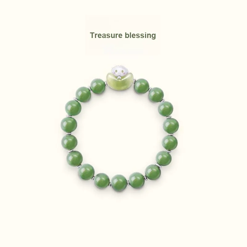 BAODEYI Serpentine Jade Bracelets Unisex-5