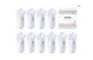 5 Pack (White+White+White+White+White)