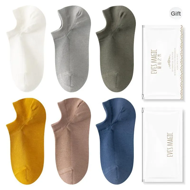XIA.WA.ZHI.XIU No Show Socks Men's Shopping Bag 6 Pack-8