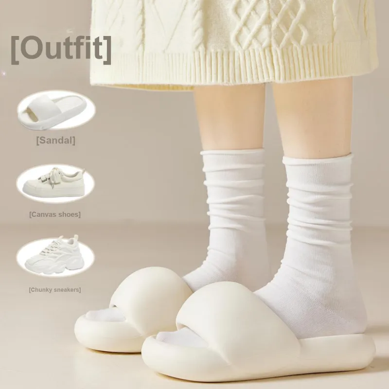 MIIOW Mid Calf Socks Women's 5 Pack-15