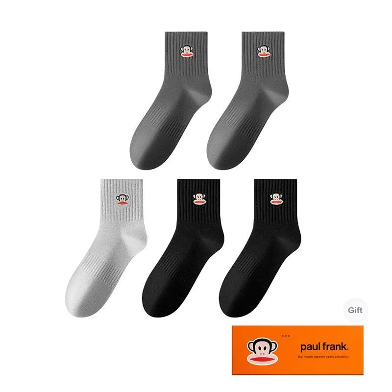 PAUL FRANK Mid Calf Socks Men's Box 5 Pack-37