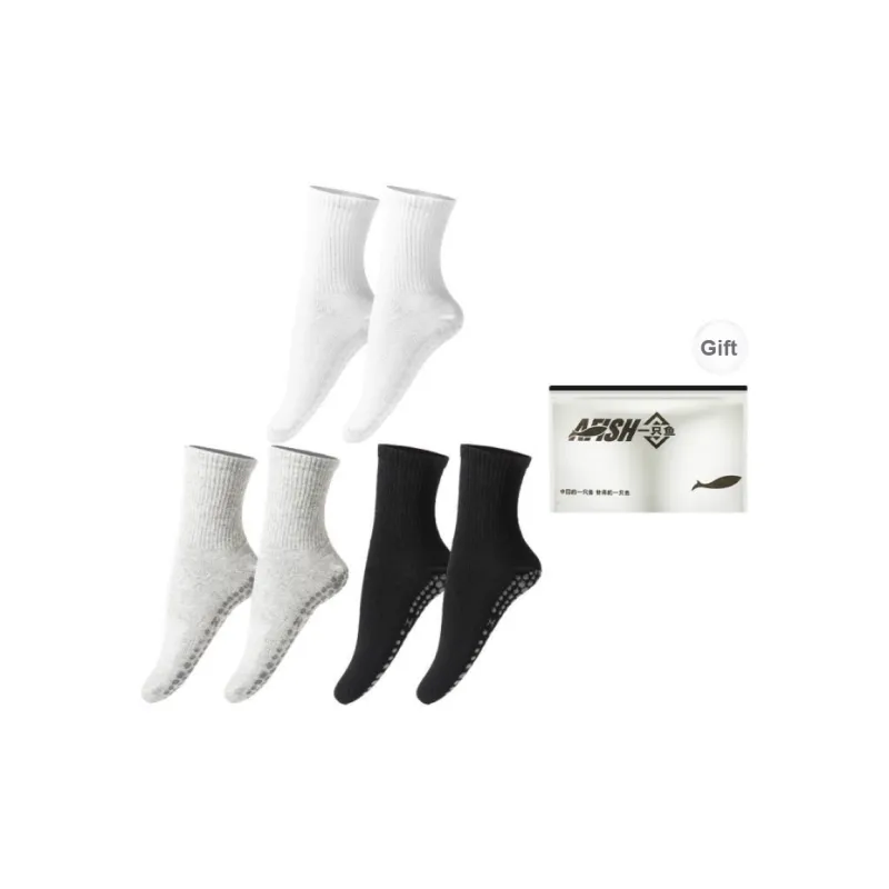 AFISH Mid-Calf Socks Women's 3 Pack Shopping Bag-0