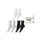 Women's Crew Socks 3 Pack Shopping Bag (1 Gray, 1 Black, 1 White)