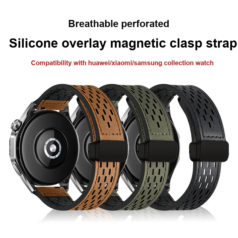 Vobafe Watch Band Huawei Compatibility Genuine Leather Material-5