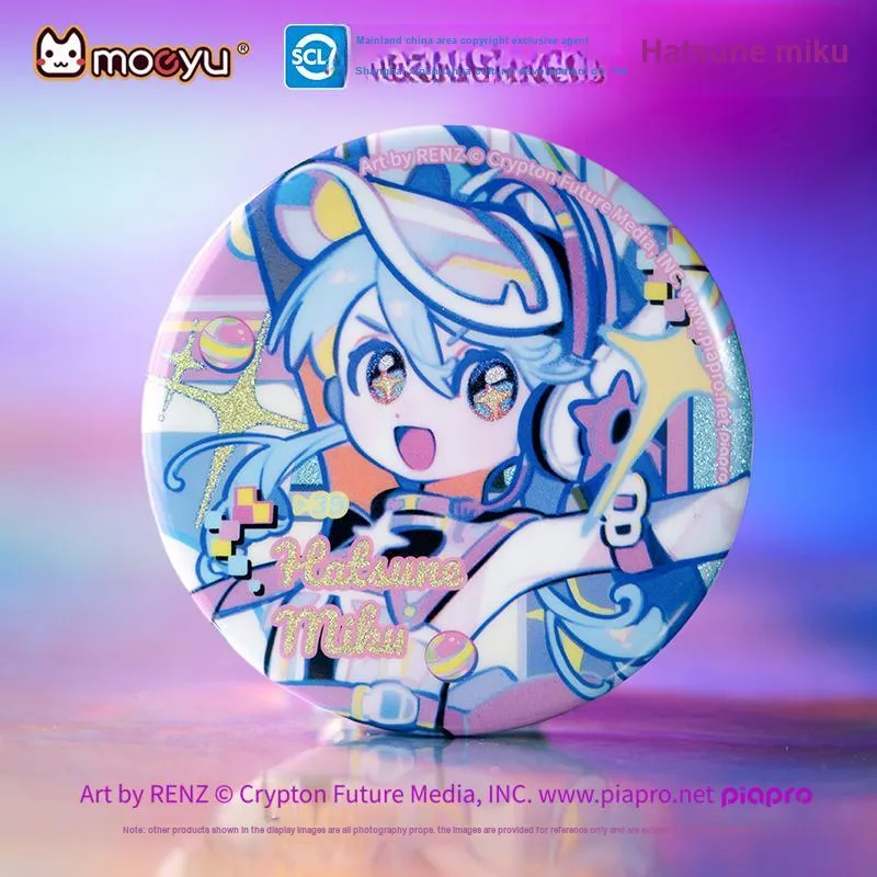 MOEYU Hatsune Miku Badge Miku Tinplate Commemoration Badge Anime Collection Badges-32