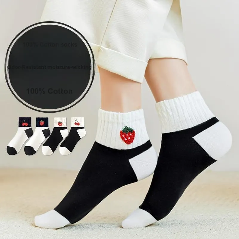 SALOATO Ankle Socks Women's 4 Pack-1
