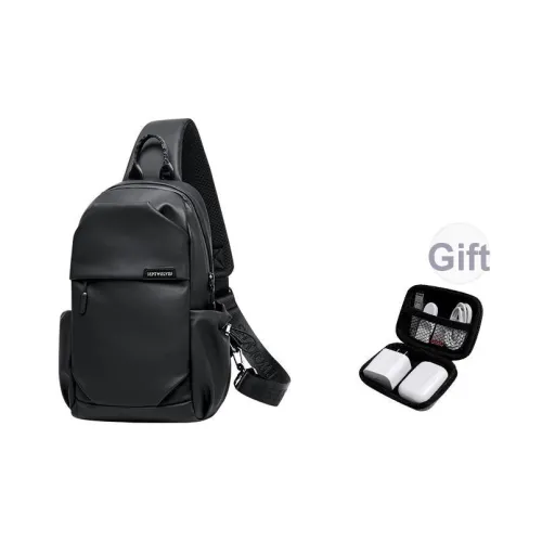 SEPTWOLVES Сумка через плечо Сумка-слинг QPL Большая унисекс Черная