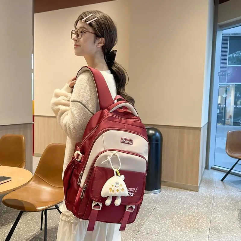FAMAN Nylon Backpack Women's Multicolor-13