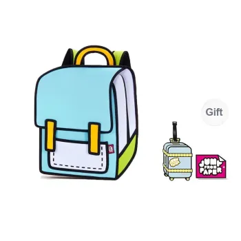 JumpFromPaper Polyester Comic Universe Backpack Regular Unisex Mint Green