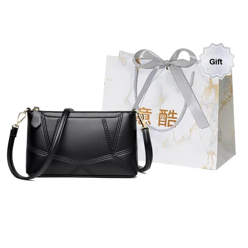Cool Pu Shoulder Bag Crossbody Bag Regular Women's Black/Burgundy/Purple/Light Gray
