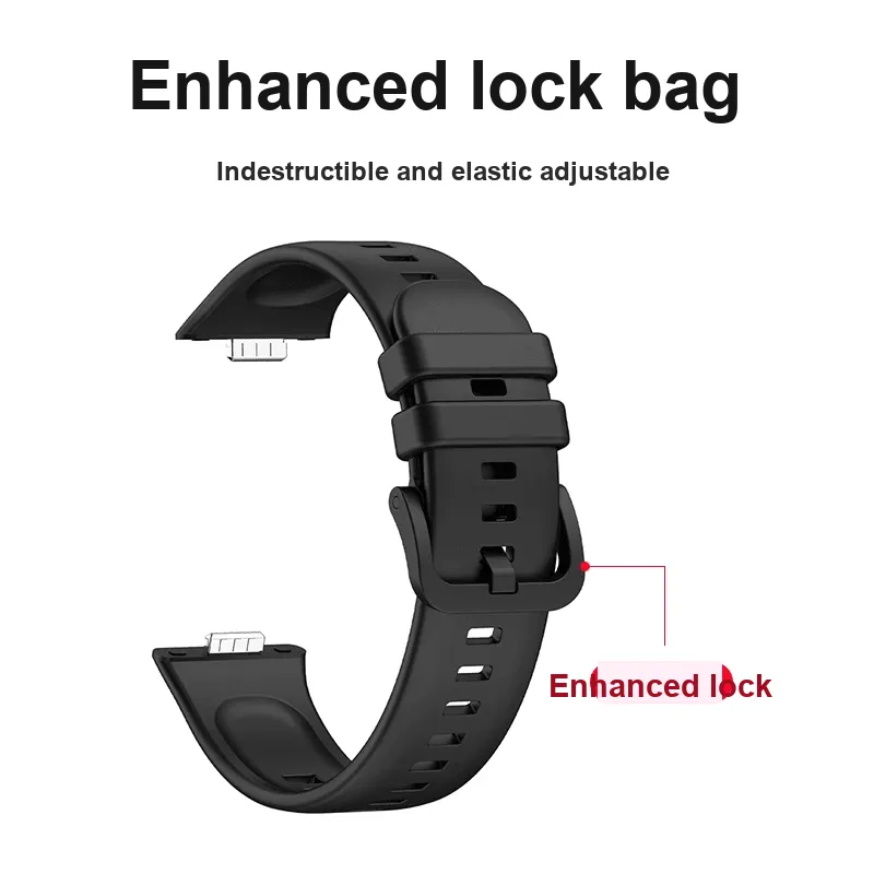 CHUANGYIDA Huawei Compatibility Watch Band 150~215mm Silicone Material-8