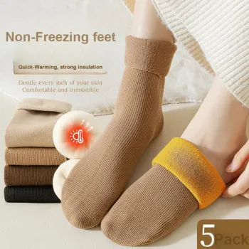 MIIOW Trend Party Series Mid Calf Socks Women's Box 5 Pack