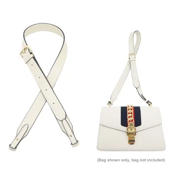 YUESIHUI Cow Leather Bag Shoulder Strap Women's Ecru/Red/Black