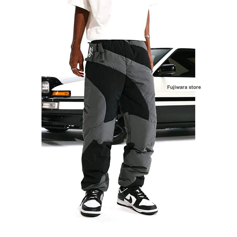 MR.ENJOYDA MONEY MR. ENJOYDA MONEY X Header Text D Co-branded Series Down & Insulated Pants Unisex Black-3