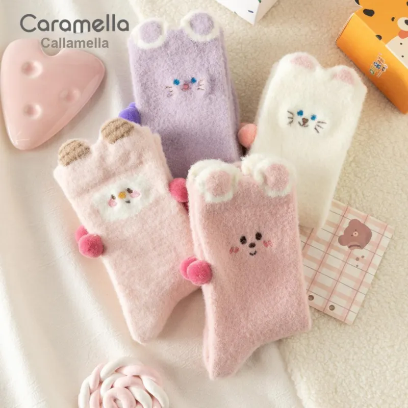 Caramella Mid Calf Socks Women's Box 4 Pack-1