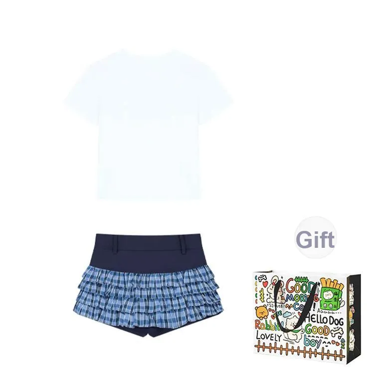 Dippanis Two Piece Skirt Sets Women's-2