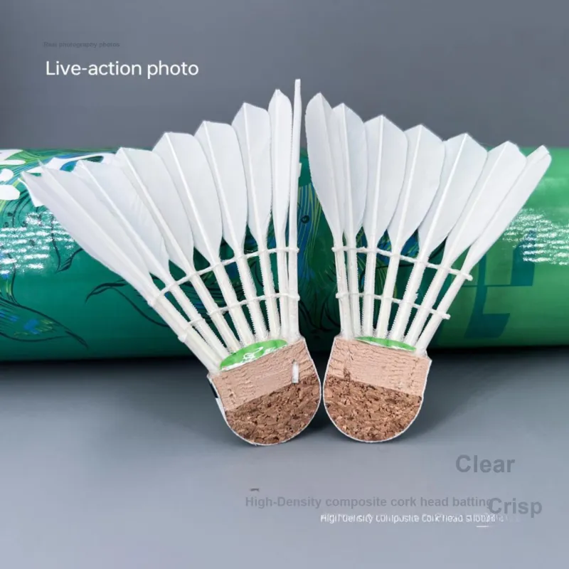 Antarctic Winds 12 Pack Water Duck Feather Big Board Duck Feather Indoor And Outdoor Shuttlecocks-2