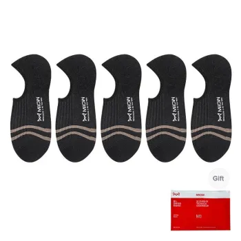 MIIOW Cool One Summer Series Ankle Socks Men's Shopping Bag 5 Pack