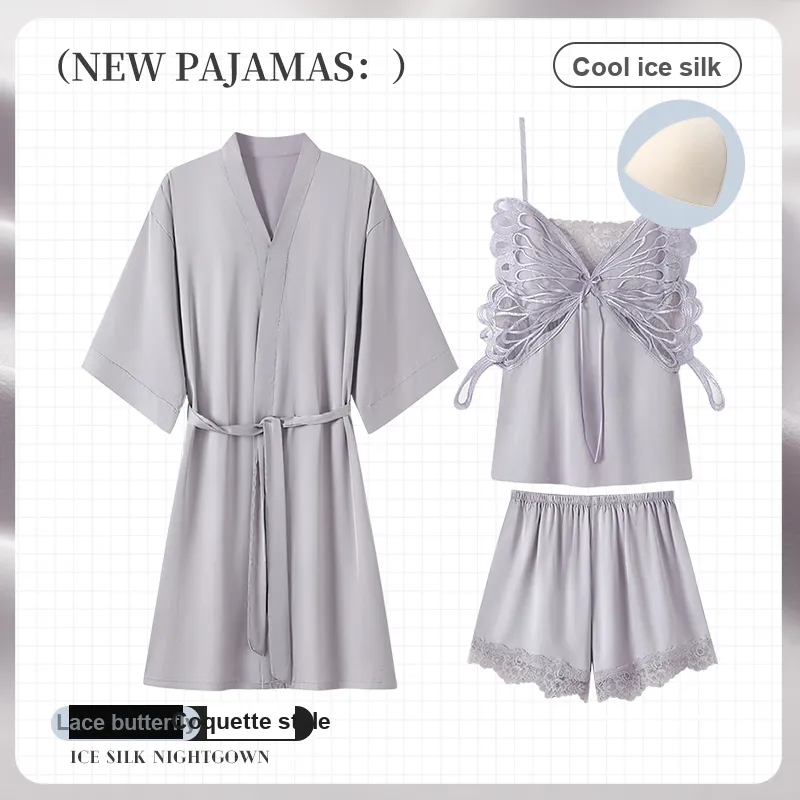 YUZHAOLIN Pajama Robe Women's Grape Purple-1