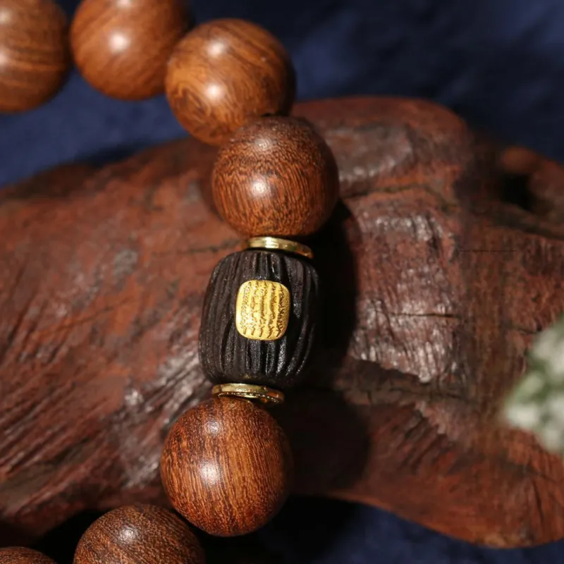 MUUSI Golden Sandalwood Bracelets Unisex-2