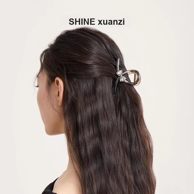 SHINE Alloy, Crystal Diamond Hair Clips Women's-2