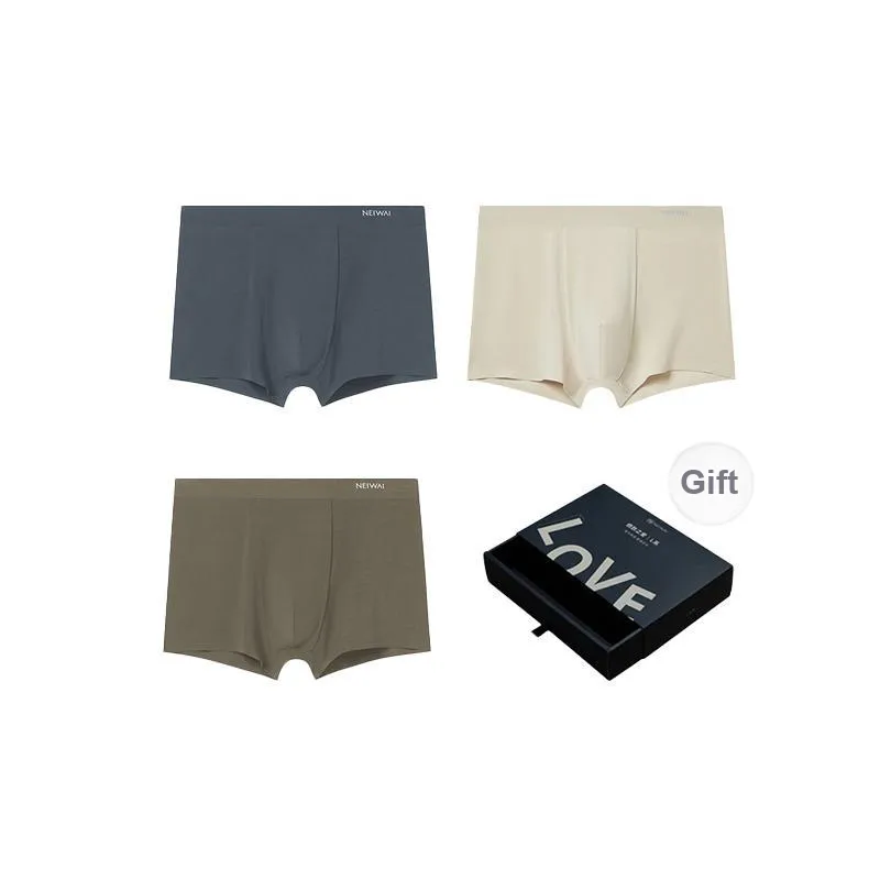 NEIWAI Boxer Shorts Men's Shopping Bag Included Box 3 Pack-2