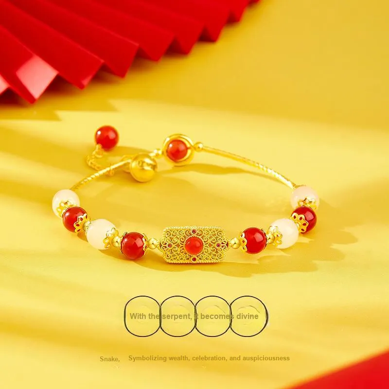 DONGFANGJIE Hetian Jade Bracelets Pale Greenish White Jade Women's-1