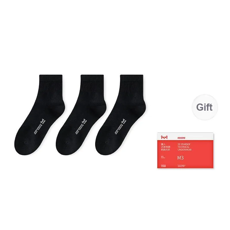 MIIOW Trend Party Series Mid Calf Socks Women's Box Of 3 Pairs-7