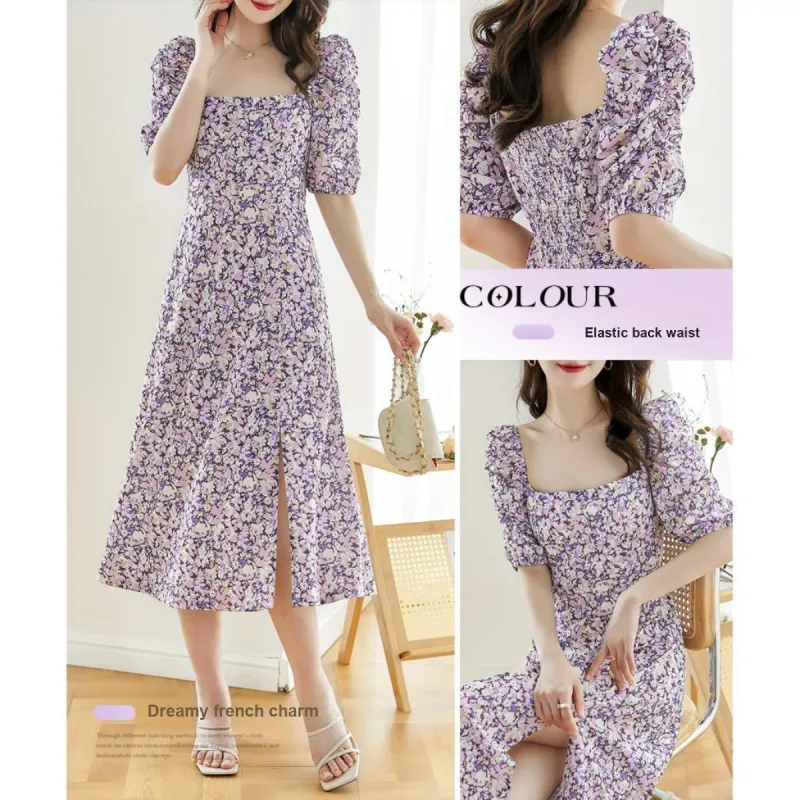 Like The Age Of Water Short Sleeved Dress Regular Women's Multicolor-1