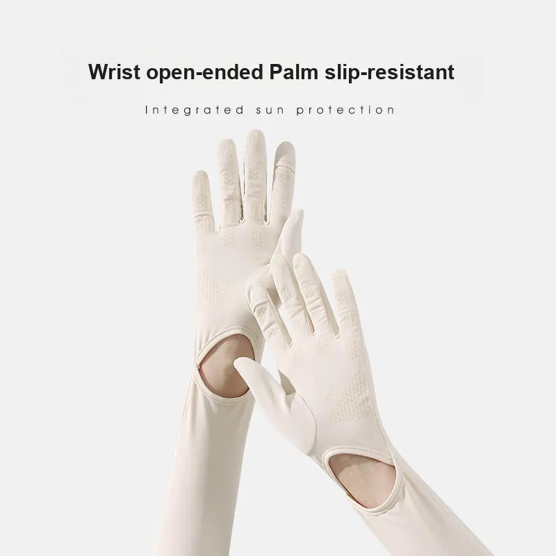 YUZHAOLIN Polyamide Sun Protection Sleeves Women's-3