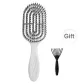 LFCL-0218-W Elegant White[Bristle Smooth Hair+High Hairline Volumizing Comb]