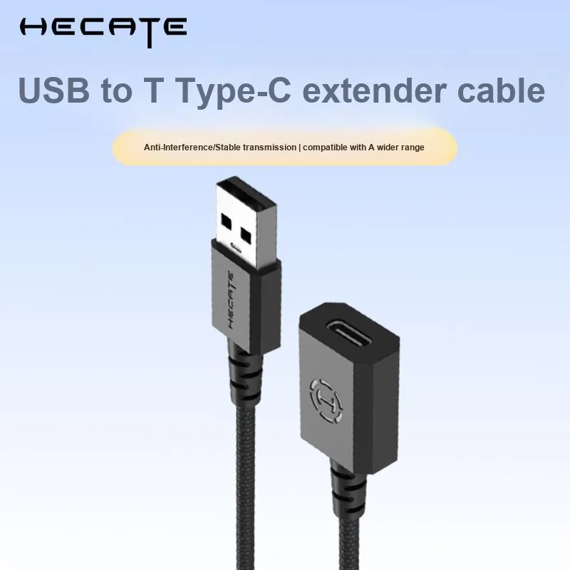 Edifier L01 1.5m One Drag One USB-A To Tpye-C Anti-Interference Data Adapter Cable-2