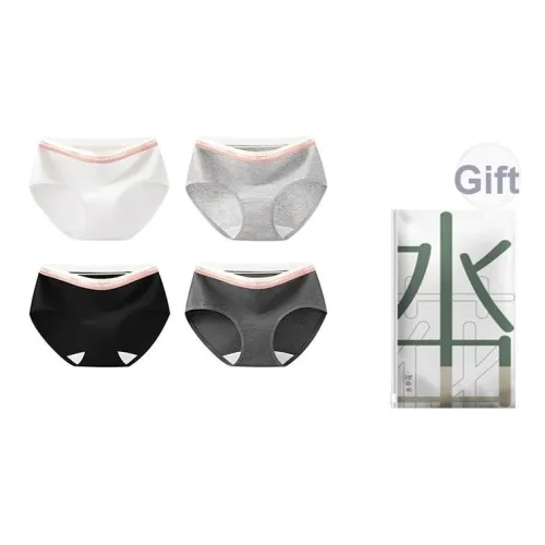 Flowers in water Трусики-бикини Женские Shopping Bag 4 шт