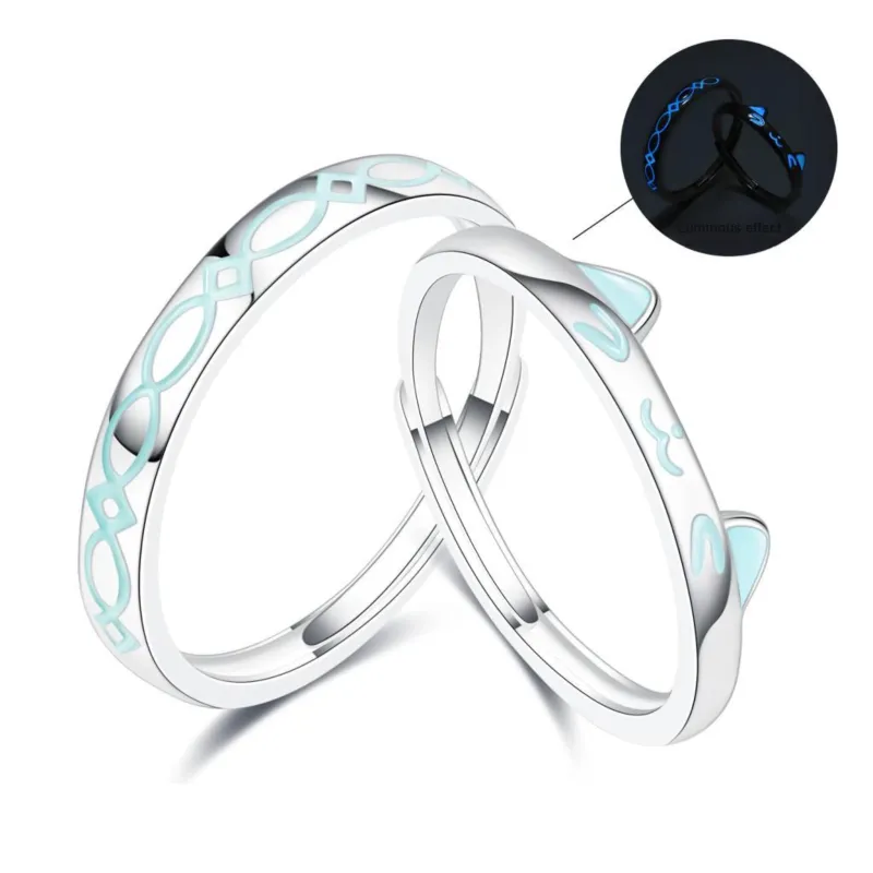 Jodie&Kevin 999 Fine Silver Rings Unisex-6
