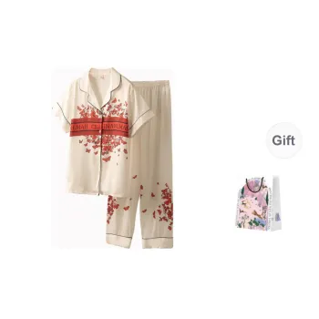 Inside The Orange Pajama Set Women's Red