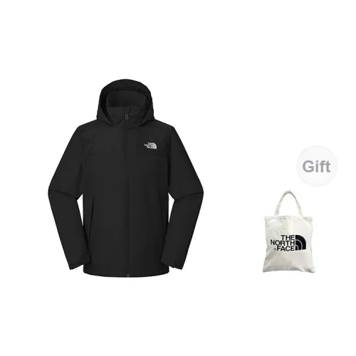 THE NORTH FACE City Outdoor Collection Windbreaker Jackets Unisex Cosmic Black Includes Canvas Bag