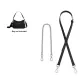 White 45cm Decorative Chain+Black 90-120cm Adjustable Strap
