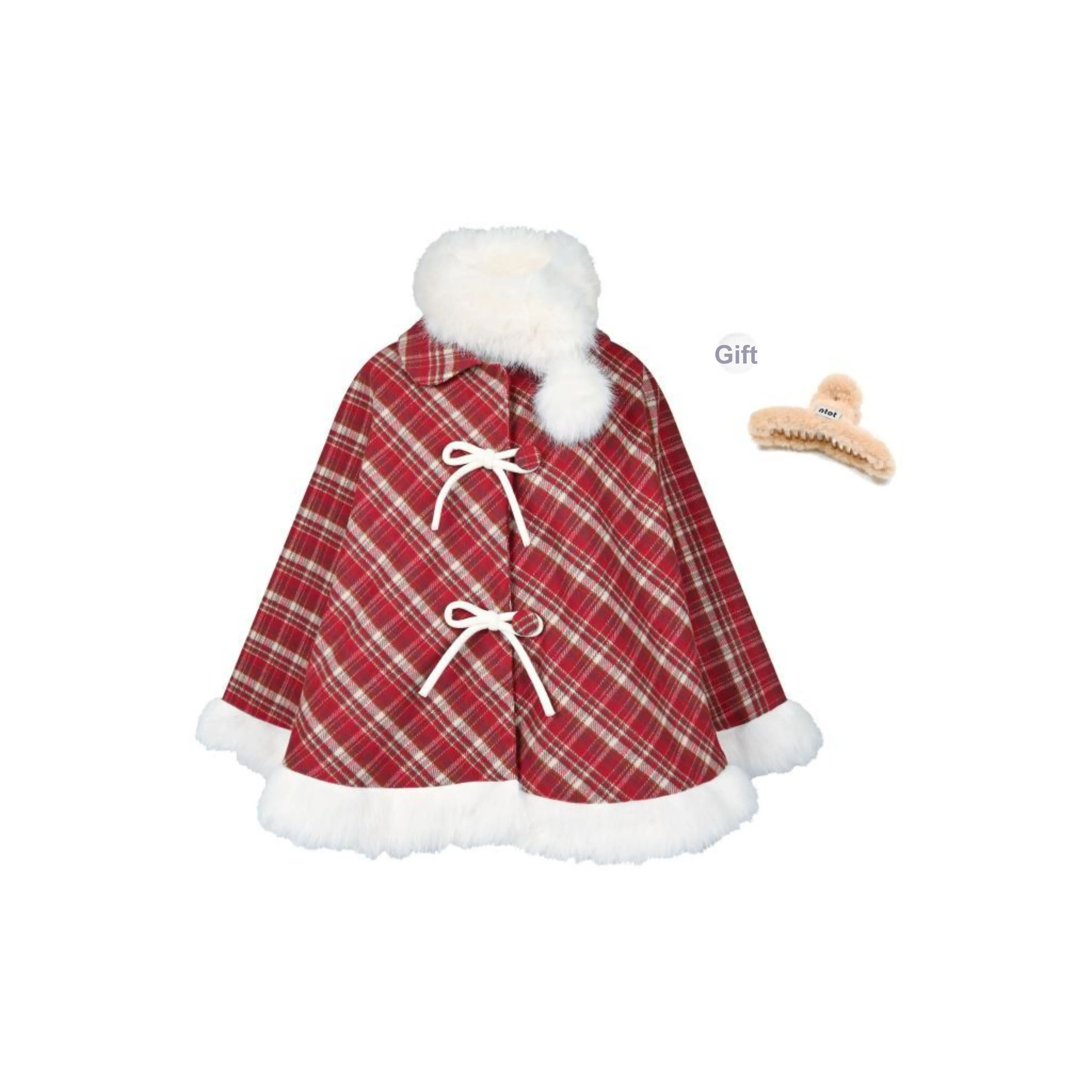 NTOT Velvet feel Coat Women's Red