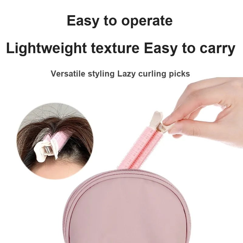JIAOXUEFEI 3 Root Volumizing Cushion Root Curling Tubes 2 Pcs High Forehead Shaping Hair Clips Bangs Clip Curl-8