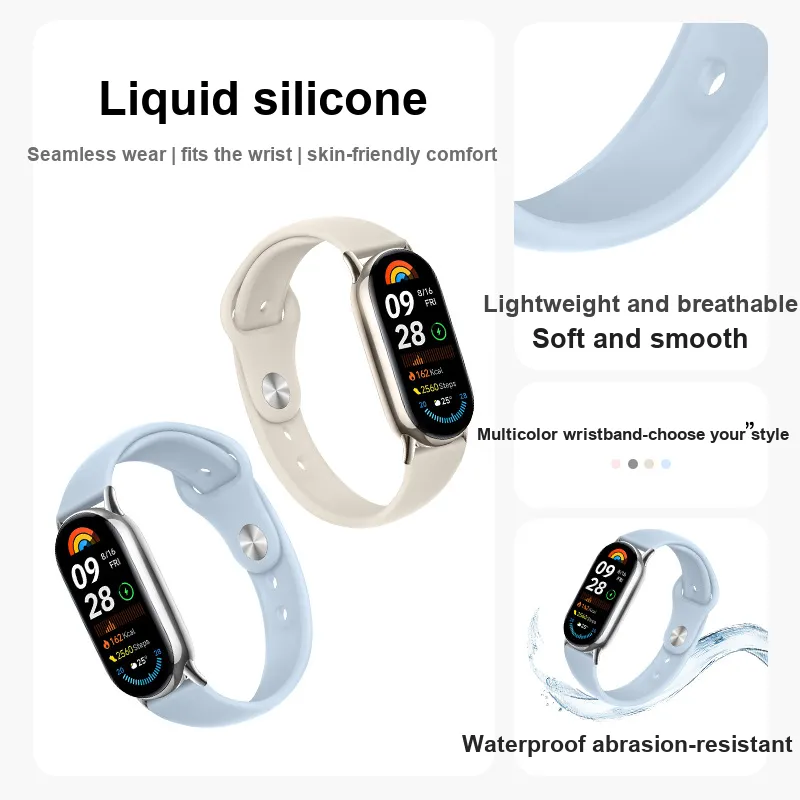 MUZHITIANKONG Xiaomi Compatibility Watch Band 19CM Silicone Material-3