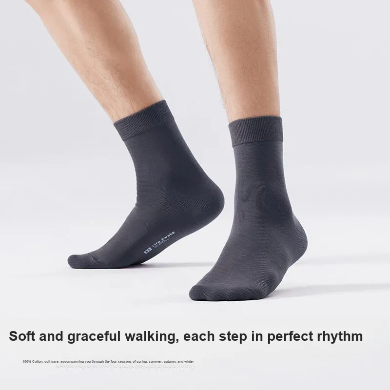 HLA Mid Calf Socks Men's 6 Pairs-40