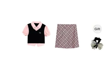 PAVEA Two Piece Skirt Sets Women's
