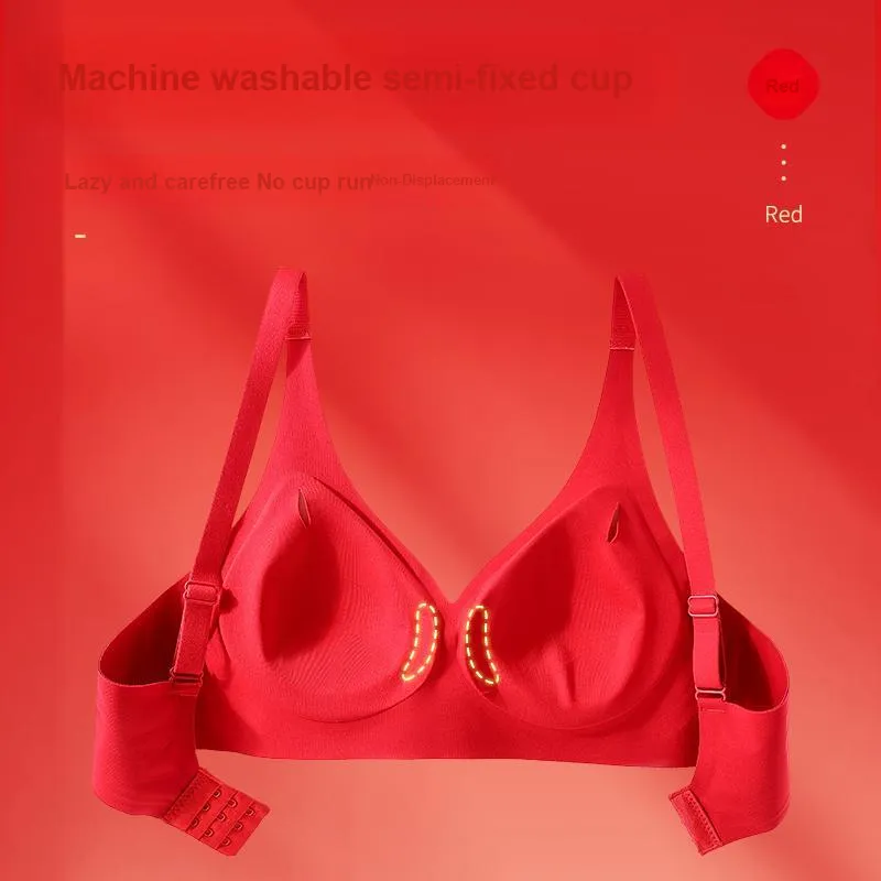 GRACEWELL Bra Women's 2 Pack Red Bright-2