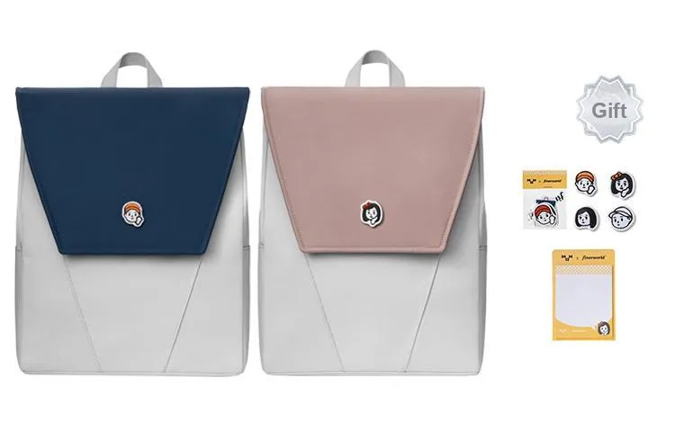 MAH X Finerworld Collaboration Collection Polyester Backpack Regular Unisex Multicolor-10
