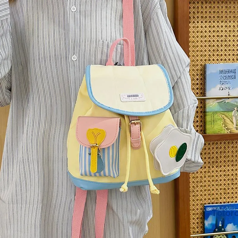 WICKBUEN Polyester Backpack Women's Yellow-6