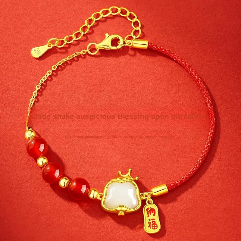Central Fashion Bracelets Pale Greenish White Jade Women's-6