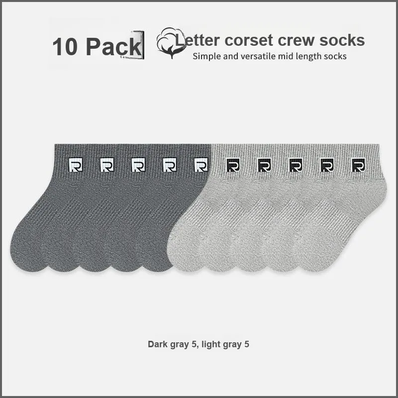 KJ Mid Calf Socks Men's Box Of 10 Packs-11
