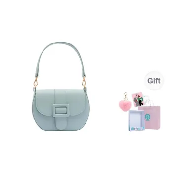 MERIMIES Pure Vegan Eco-Friendly Leather Saddle Bags Shoulder Bags Women's Light Green