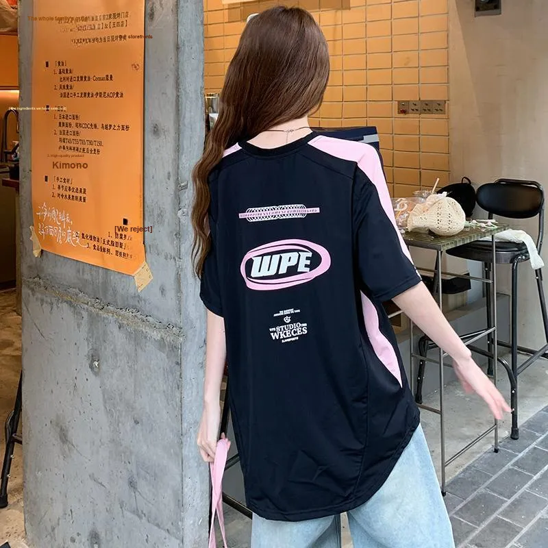 QIAOMONVHAI T Shirts Women's Black-4